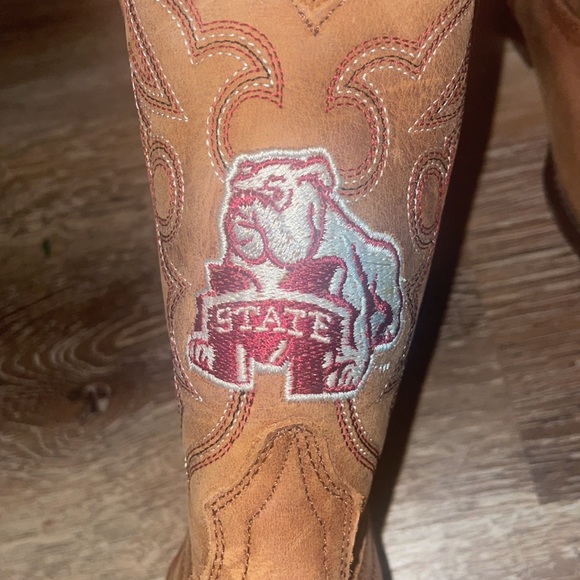 Someday toddler 8 1/2 MS State Bulldog boots - Picture 5 of 6